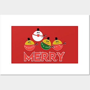 MERRY Snowman! Posters and Art